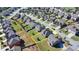 Neighborhood aerial view showcases the location of this two-story residential home at 4217 Heisenberg Ln, Suwanee, GA 30024