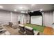 Entertainment-ready home theater with golf simulator and large screen at 4520 Garmon Nw Rd, Atlanta, GA 30327