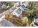 Home and backyard from above with fencing at 1074 Wenham Ln, Lawrenceville, GA 30044