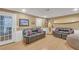 Finished basement living area with comfortable seating and stylish decor, perfect for relaxing and entertaining at 3916 Loch Highland Ne Pass, Roswell, GA 30075