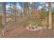 Backyard fire pit area with Adirondack chairs surrounded by landscaping at 3916 Loch Highland Ne Pass, Roswell, GA 30075