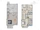 Detailed two-story floor plan showing the layout of the living spaces and bedrooms at 937 Willingham Dr # 7, Hapeville, GA 30354