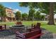 Inviting outdoor fire pit area with comfortable seating and community lawn at 941 Willingham Dr # 5, Hapeville, GA 30354