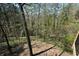A wooded backyard with mature trees providing privacy at 2112 Starfire Ne Dr, Atlanta, GA 30345