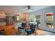 Open floor plan flows from living area and kitchen out to private outdoor deck at 2112 Starfire Ne Dr, Atlanta, GA 30345
