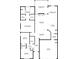 Detailed floor plan showcasing the layout of the bedrooms, bathrooms, kitchen, and living areas at 310 Tuggle Court, Woodstock, GA 30188