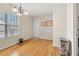 Eat in kitchen area featuring hardwood floors and natural light at 564 Grand Ashbury Ln, Sugar Hill, GA 30518