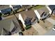 Aerial shot highlights the home's location, roof design, and neighborhood setting at 1295 Leisure Lake Dr, Lawrenceville, GA 30044