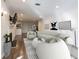 Bright living room with fireplace, hardwood floors and modern furnishings at 1303 Highland Bluff Se Dr # 303, Atlanta, GA 30339