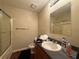 Functional bathroom with a combined shower and tub, featuring a clean and simple design at 430 N Oakland Cir, Mcdonough, GA 30253