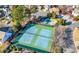 Aerial view of community tennis courts and pool at 1920 Rosebriar Dr, Marietta, GA 30066