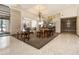 Elegant lobby with stylish furnishings, a chandelier, and a concierge desk at 300 W Peachtree St # 21K, Atlanta, GA 30305