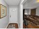 Welcoming foyer with a white front door, grey walls, and hardwood floors at 2754 Drew Valley Ne Rd, Atlanta, GA 30319