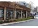 Cafe Intermezzo with expansive windows, elegant columns, and charming outdoor seating area at 334 Olmstead Way # 37, Alpharetta, GA 30022