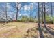 Spacious backyard featuring a large grassy area and mature trees offering privacy and shade at 381 Warner Se, Marietta, GA 30060