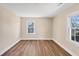 Bedroom with updated hardwood floors and natural light from the windows at 381 Warner Se, Marietta, GA 30060