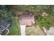 Aerial view of home and outdoor living area featuring a fire pit at 5166 Ridge Tarn, Acworth, GA 30102