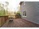 Exterior wood deck with outdoor seating and backyard views at 5166 Ridge Tarn, Acworth, GA 30102