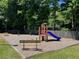 Neighborhood playground featuring benches, a slide, and a play area, perfect for Gathering fun at 162 Springbottom Dr, Lawrenceville, GA 30046