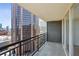 Balcony with high-rise views of surrounding buildings and cityscape at 620 Peachtree Ne St # 1806, Atlanta, GA 30308