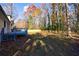 View of back yard with deck and newly installed wood fence at 175 Jayne Ellen Way, Alpharetta, GA 30009