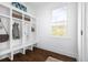 Well-organized mudroom with custom built-ins, storage, and a window for natural light at 152 Park Dr, Decatur, GA 30030