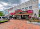 Exterior view of the Strand Theater with updated marquee at 163 Bluffington Way, Marietta, GA 30066