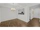 Bright dining area with hardwood floors and view into adjacent kitchen at 3636 Habersham Nw Rd # 2208, Atlanta, GA 30305