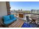 Cozy balcony seating area with a great view of the city skyline at 285 Centennial Olympic Park Nw Dr # 904, Atlanta, GA 30313