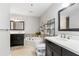 Spacious bathroom featuring double sinks, a bathtub, and modern fixtures at 285 Centennial Olympic Park Nw Dr # 904, Atlanta, GA 30313