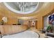 Luxurious lobby featuring wood walls, a reception desk, tile floor, and modern furnishings at 285 Centennial Olympic Park Nw Dr # 904, Atlanta, GA 30313