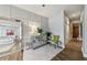 Entryway features an elegant mirror, panel molding, and luxury vinyl flooring at 560 Dutch Valley Ne Rd # 2207, Atlanta, GA 30324