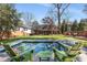 Inviting backyard featuring a private pool and lush landscaping; great for relaxation at 1244 Kingsley Ne Cir, Atlanta, GA 30324