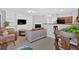Open living space with a kitchen, living room, and dining area for modern living at 258 Ridge Mill Dr, Acworth, GA 30102