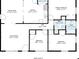 Detailed floor plan showcasing the layout and dimensions of the home's living spaces at 7323 Howard Pl, Jonesboro, GA 30236