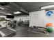 Well-equipped gym featuring modern exercise equipment and fitness accessories at 1325 Peachtree Ne St # 402, Atlanta, GA 30309