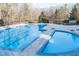 Large in-ground pool with lane markers and baby pool at 2733 Eagle Ridge Rd, Marietta, GA 30062