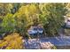 Overhead shot of a charming home nestled among tall, green trees at 1640 Lakewood Se Ave, Atlanta, GA 30315