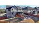 Birds eye view of a home backyard featuring deck, gazebo, and landscaping at 2640 Paddock Point Pl, Dacula, GA 30019