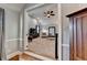 Bonus room features hardwood floors leading to a carpeted living area at 2640 Paddock Point Pl, Dacula, GA 30019