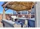 Beautiful gazebo with comfortable seating and overhead design, creating a perfect outdoor retreat at 2640 Paddock Point Pl, Dacula, GA 30019