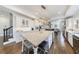 Stylish kitchen with an island, custom cabinetry, and hardwood floors at 350 Newcastle Dr, Alpharetta, GA 30009