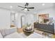 Cozy living room with stylish furnishings, contemporary decor, and hardwood floors for relaxed living at 5765 Tillman Way, Powder Springs, GA 30127