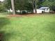 Lush backyard featuring a well-maintained lawn and mature trees providing shade and privacy at 1316 Milstead Ave, Conyers, GA 30012