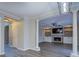 Spacious living room with decorative columns and a beautiful fireplace feature wall at 2070 Sweetgum Trl, Cumming, GA 30041