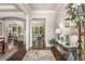 Inviting foyer with hardwood floors, neutral walls, and decorative lighting that leads to the living spaces at 2750 Vinings Orchard Se Cir, Atlanta, GA 30339