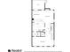 First level floor plan showing the kitchen, dining room, Gathering room, and laundry room at 2314 English Ivy Se Ct, Atlanta, GA 30339