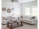 Bright living room featuring neutral furniture, an area rug, and lots of natural light from the surrounding windows at 45 Champions Blvd, Dallas, GA 30157