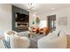 Contemporary living room with modern fireplace, stylish decor, and comfortable seating arrangement at 1045 Shepherds Ne Ln, Atlanta, GA 30324