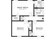 Layout of upper floor showing Primary and other bedrooms, closets and bathrooms at 3671 Satellite Blvd, Ellenwood, GA 30294